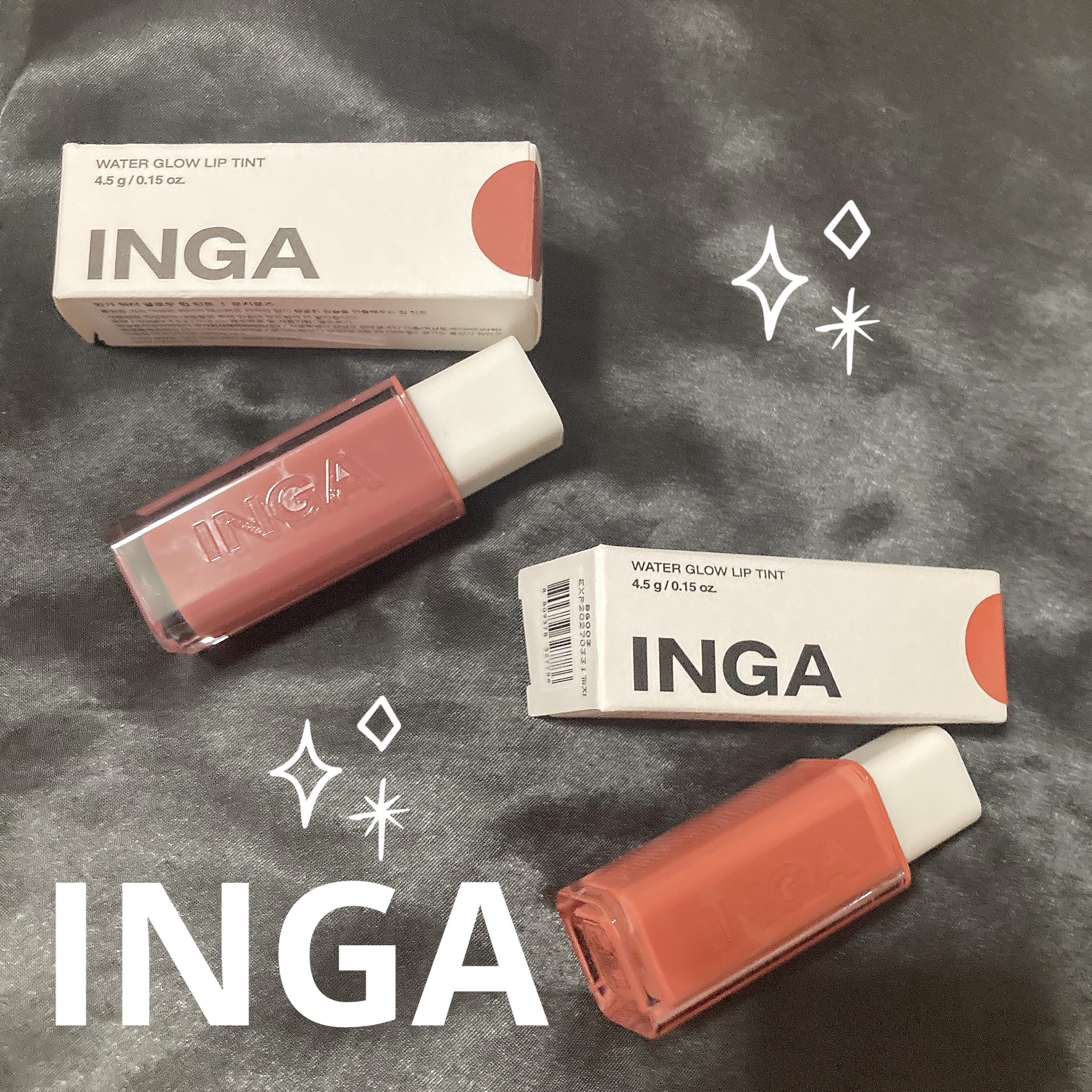 ウォーターグローリップティント 03 ロージーローズ（Rosy Rose）/INGA/リップティントを使ったクチコミ（2枚目）