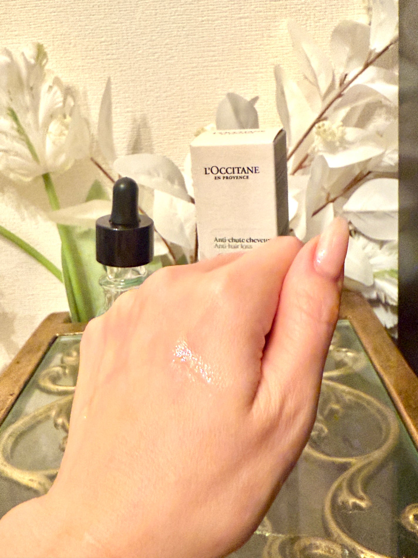 薬用 メディカル アンチヘアロスセラム/L'OCCITANE/頭皮ローションを使ったクチコミ(4枚目)