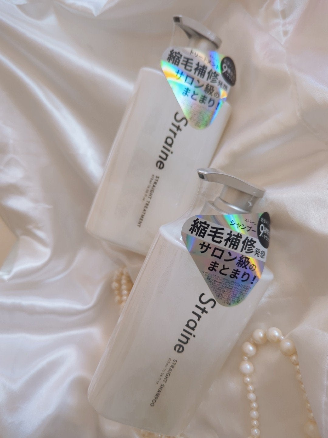 ストレートシャンプー/ストレートトリートメント ホワイトブロッサムの香り/Straine/市販シャンプーを使ったクチコミ(4枚目)