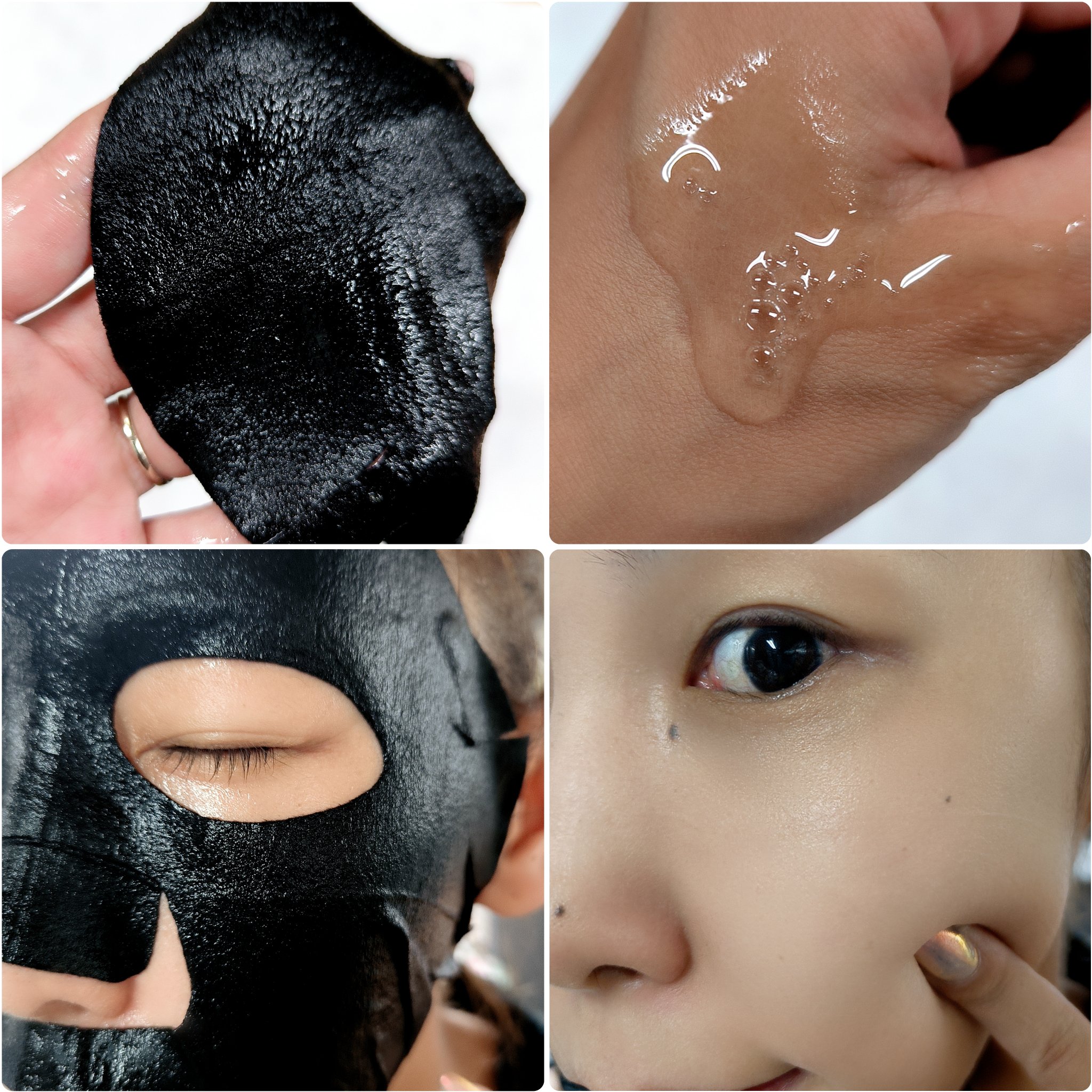 ヒアルロン酸モイスチャー ブラックマスク/我的心機/シートマスク・パックを使ったクチコミ（3枚目）