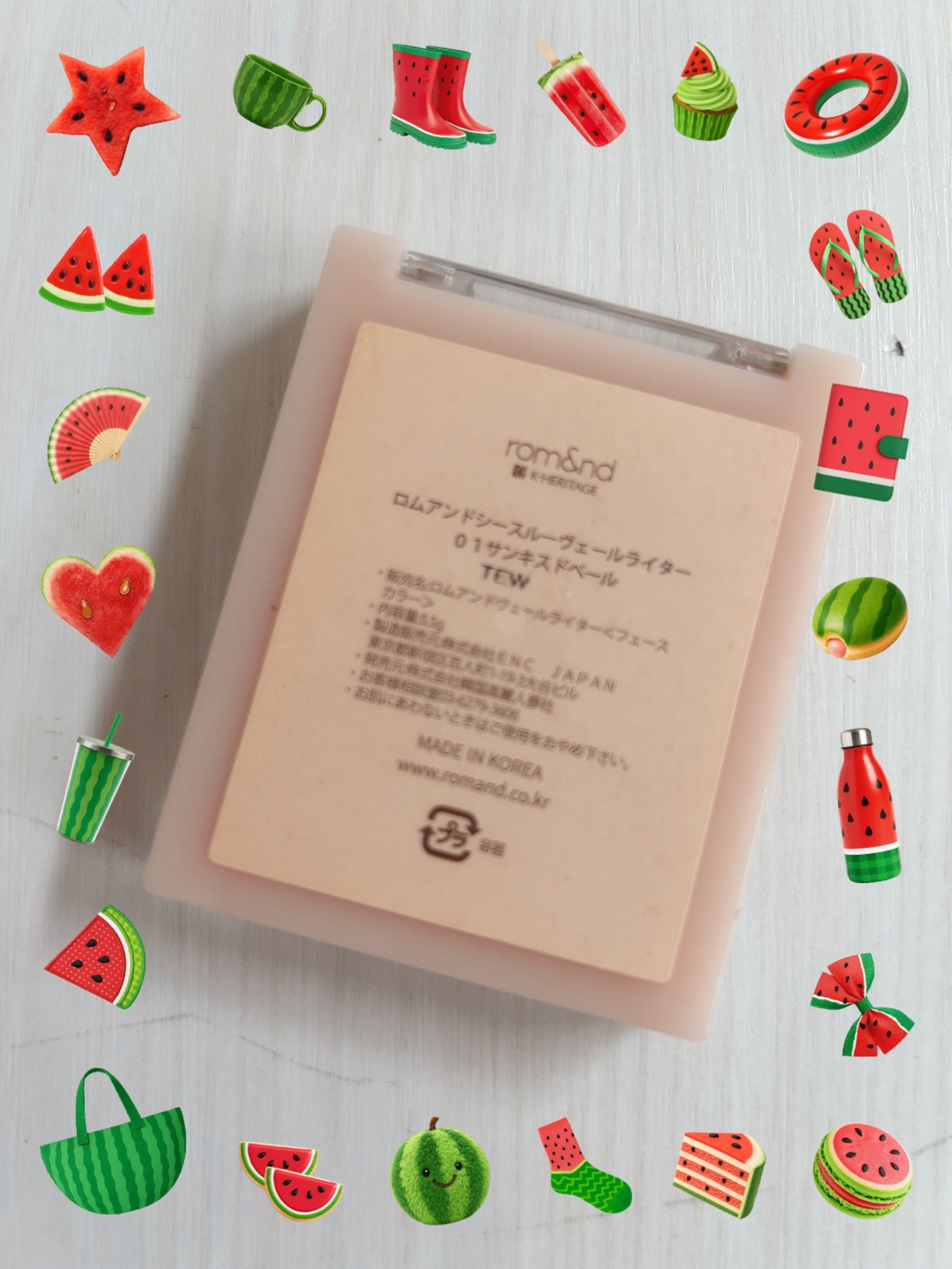 ヴェールライター/rom&nd/パウダーハイライトを使ったクチコミ（1枚目）