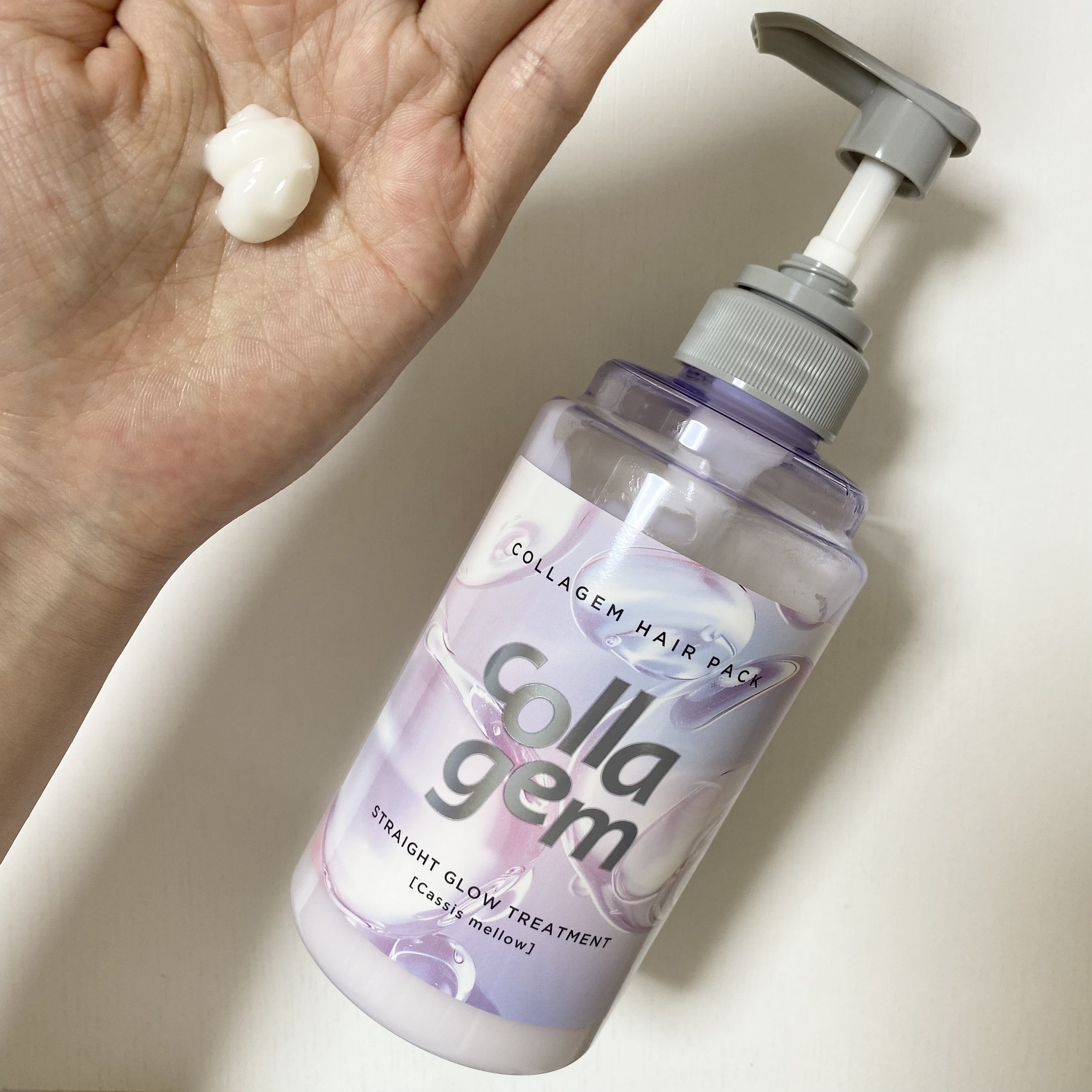 コラジェム ストレートグロウシャンプー/トリートメント トリートメント440g/collagem/市販シャンプーを使ったクチコミ（3枚目）