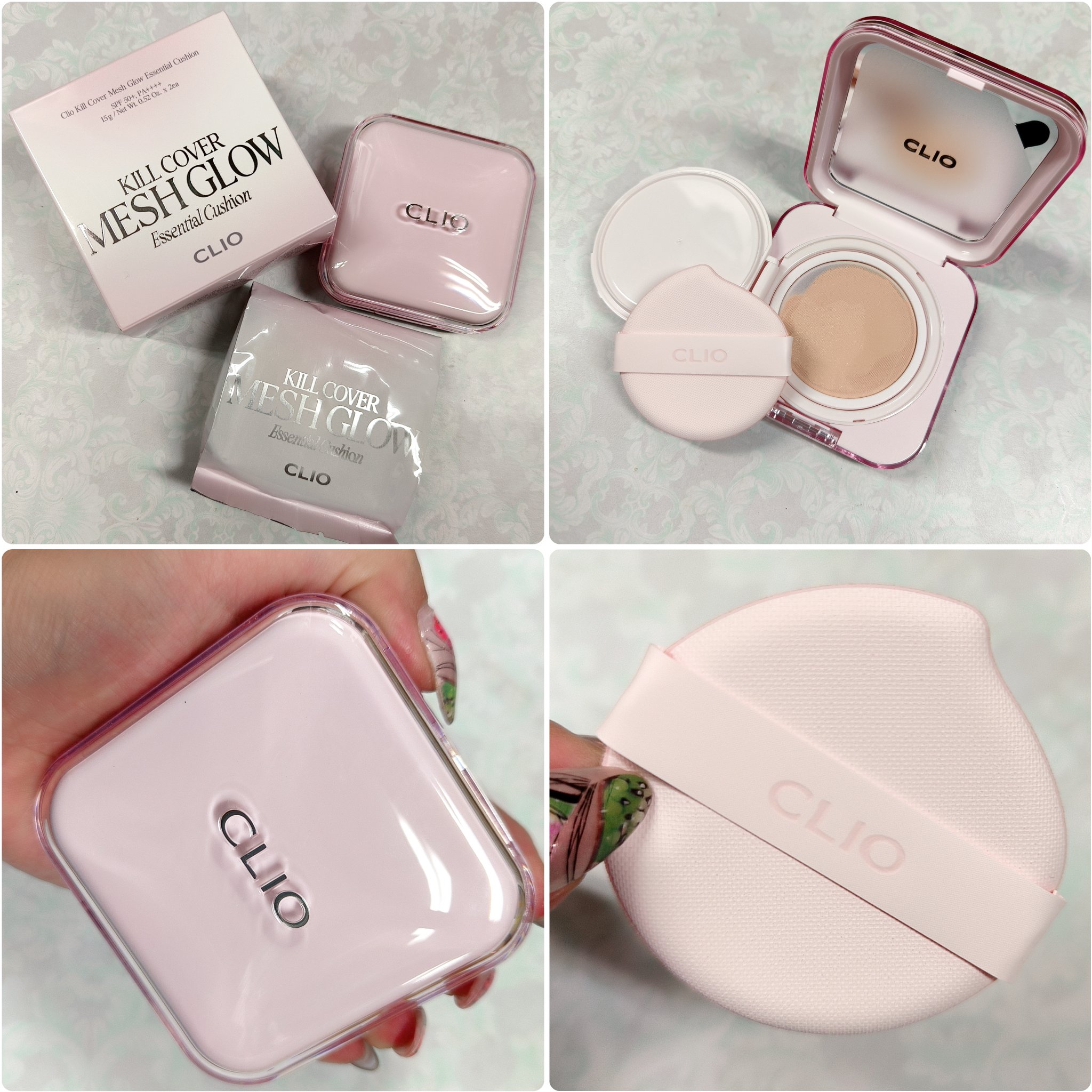 キルカバー メッシュ グロウ エッセンシャル クッション/CLIO/クッションファンデーションを使ったクチコミ（2枚目）