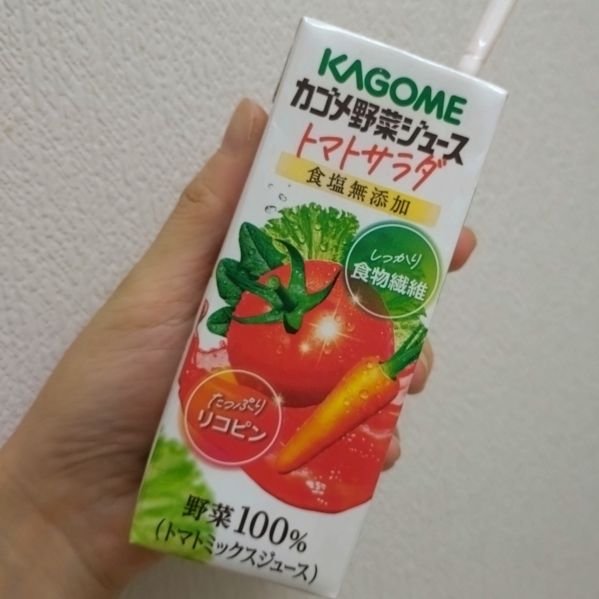 カゴメ野菜ジュース　トマトサラダ/カゴメ/野菜ジュースを使ったクチコミ（1枚目）