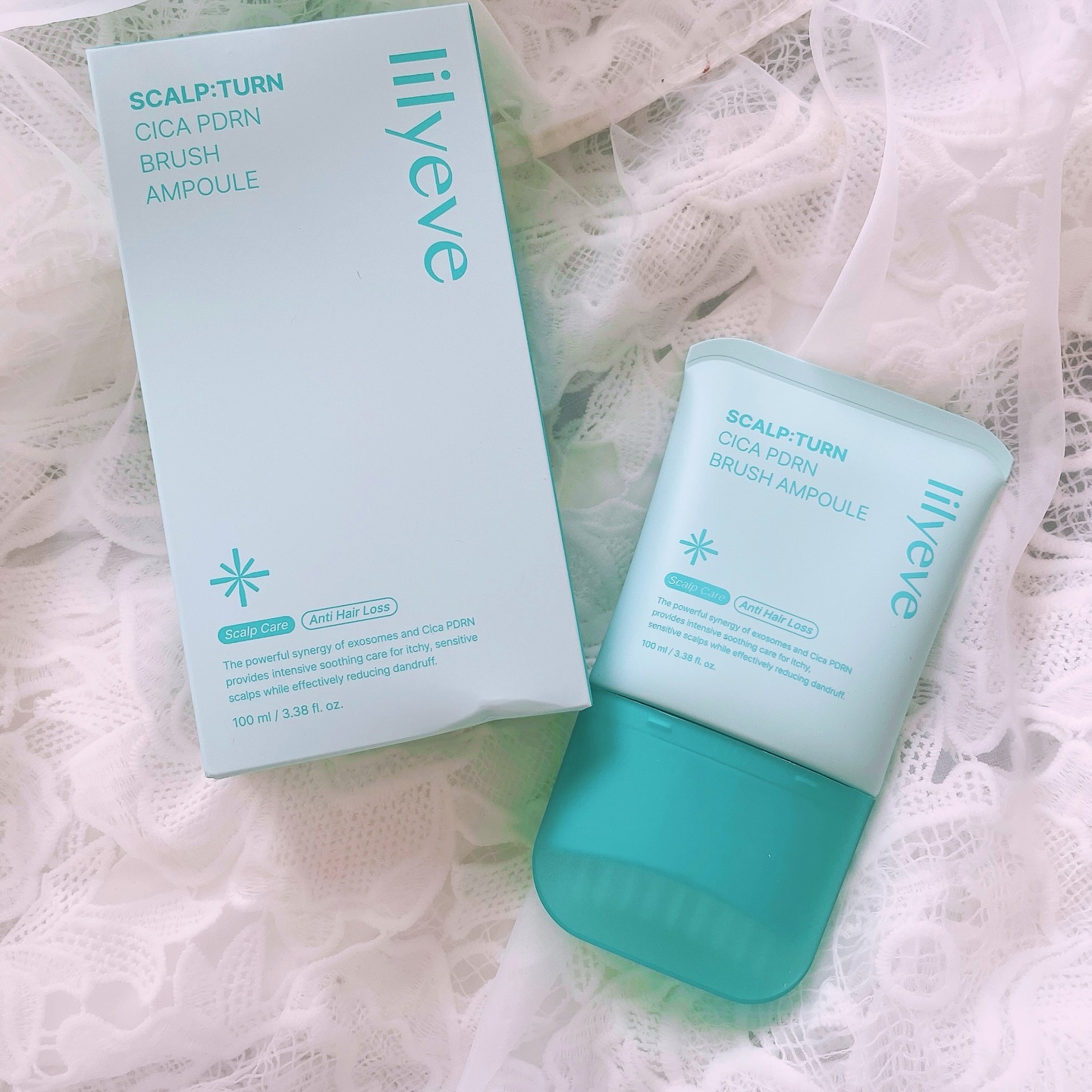 スカルプターンヘアアンプル/リリーイブ/頭皮ローションを使ったクチコミ（1枚目）