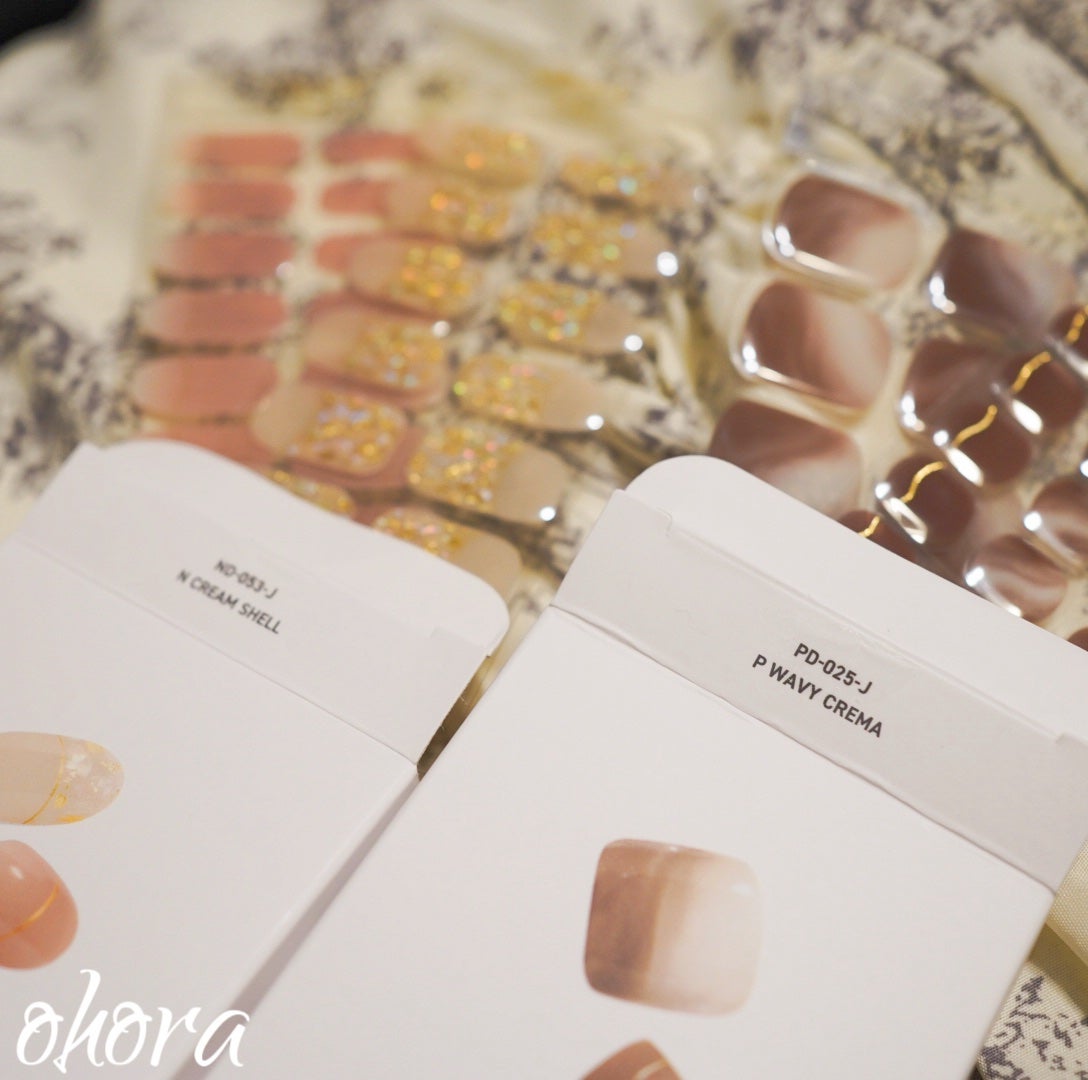 セミキュアジェルネイル(ハンド)/ohora/ネイルシールを使ったクチコミ(2枚目)