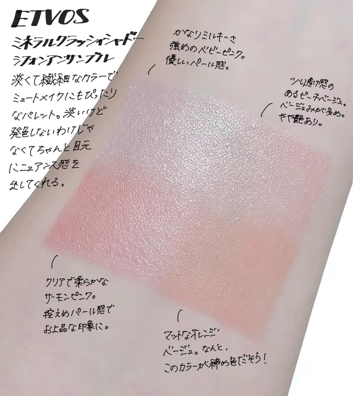 ミネラルクラッシィシャドー/エトヴォス/アイシャドウパレットを使ったクチコミ（1枚目）