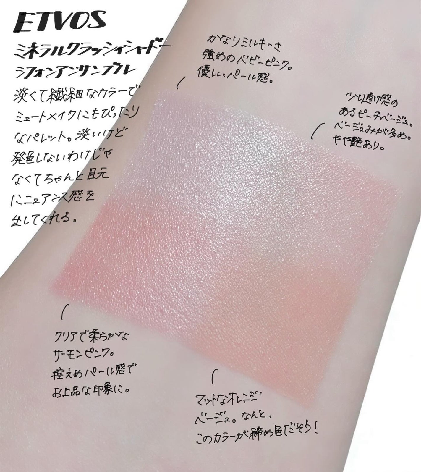 ミネラルクラッシィシャドー/エトヴォス/アイシャドウパレットを使ったクチコミ(1枚目)