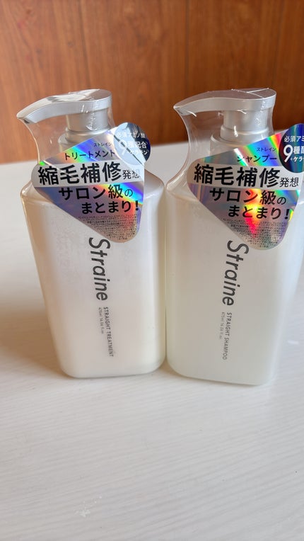 ストレートシャンプー/ストレートトリートメント ホワイトブロッサムの香り/Straine/市販シャンプーを使ったクチコミ(4枚目)
