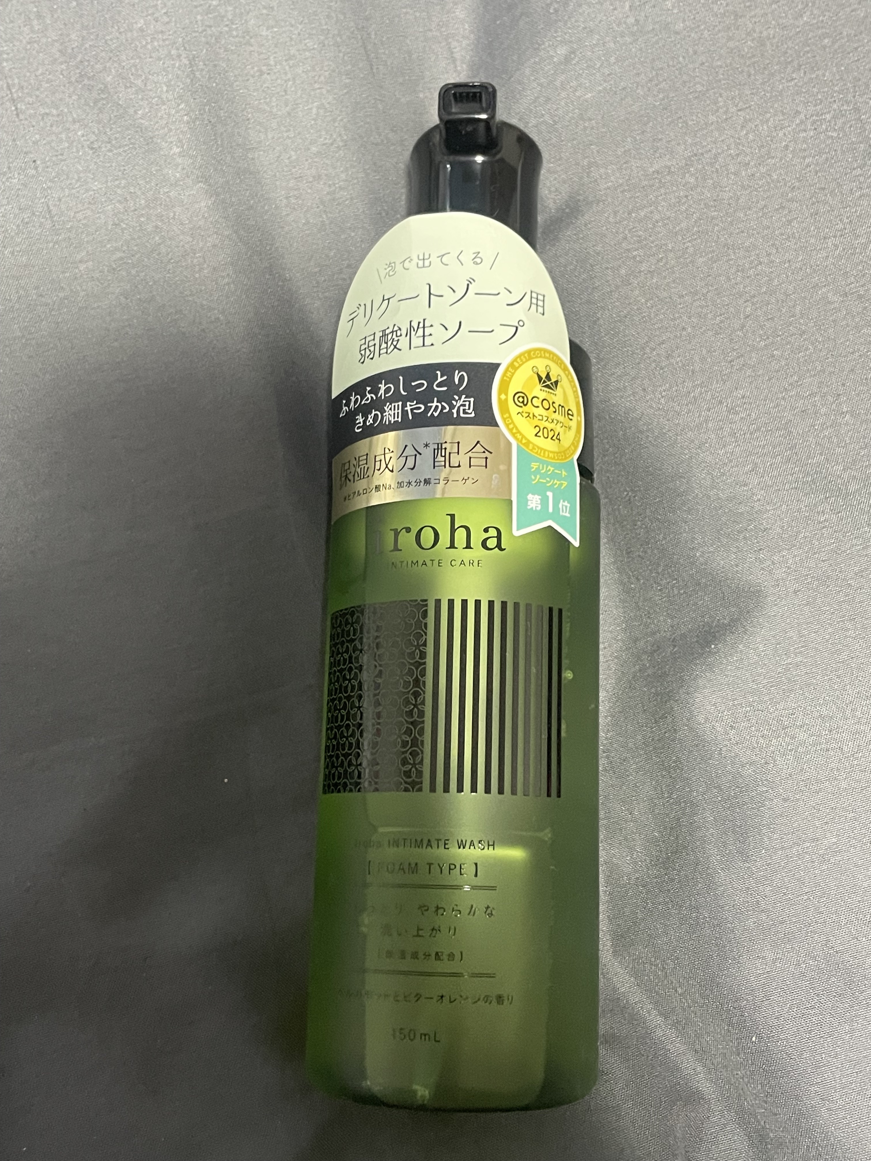 イロハ インティメートウォッシュ フォームタイプ  ベルガモットとビターオレンジの香り 150ml/iroha INTIMATE CARE/デリケートゾーンケアを使ったクチコミ（1枚目）