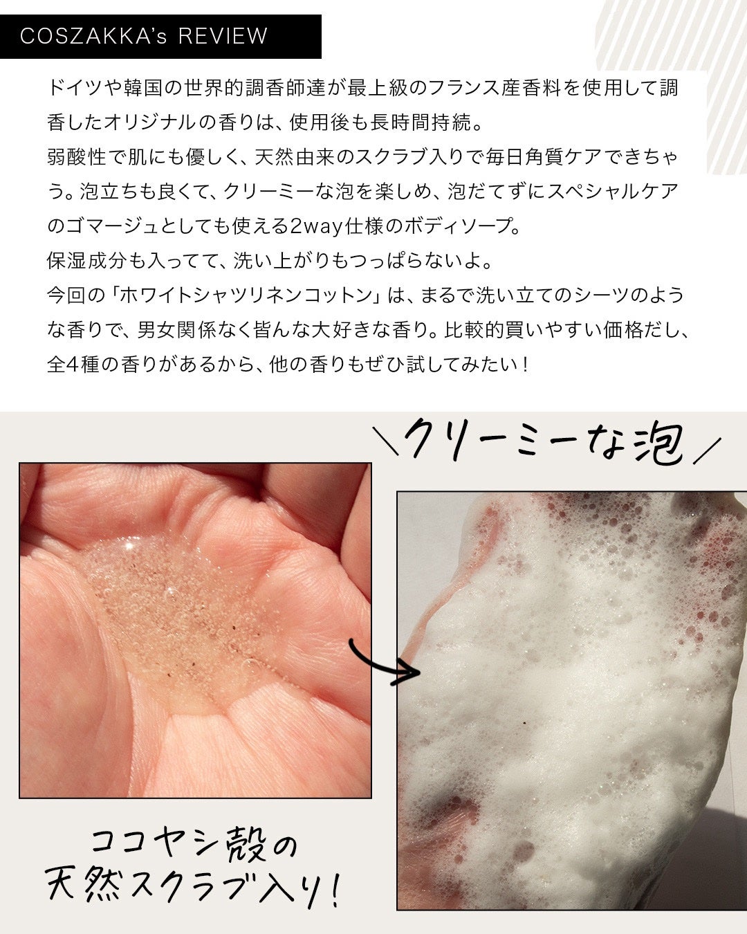 パフュームスクラブボディウォッシュ/LUV SCENT/ボディソープを使ったクチコミ(4枚目)