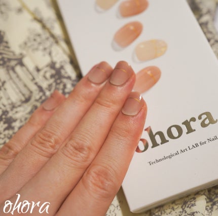 セミキュアジェルネイル(ハンド)/ohora/ネイルシールを使ったクチコミ(7枚目)