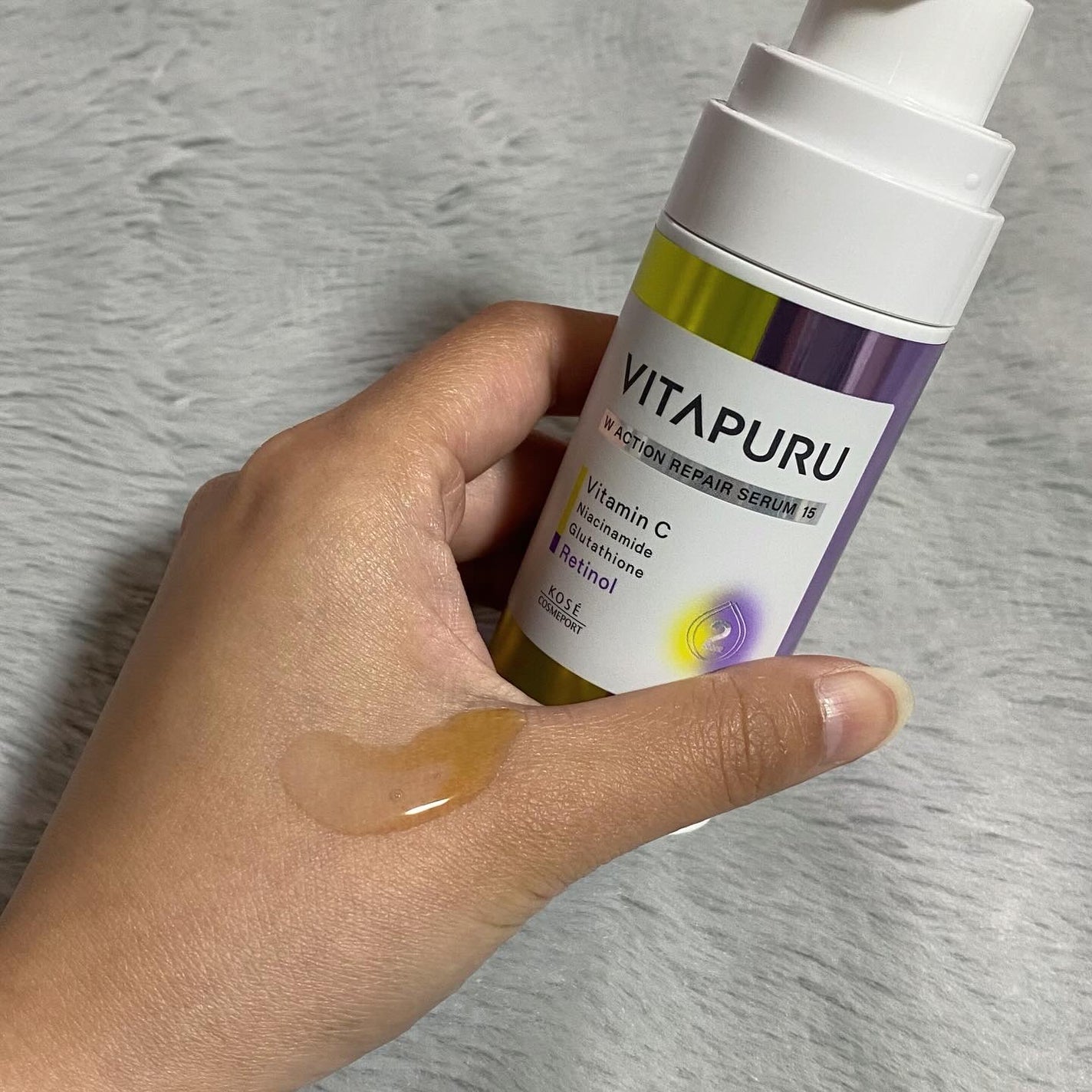 ビタプル ダブルアクション リペアセラム 15/VITAPURU/美容液を使ったクチコミ(2枚目)