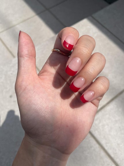 セミキュアジェルネイル(ハンド)/ohora/ネイルシールを使ったクチコミ(1枚目)