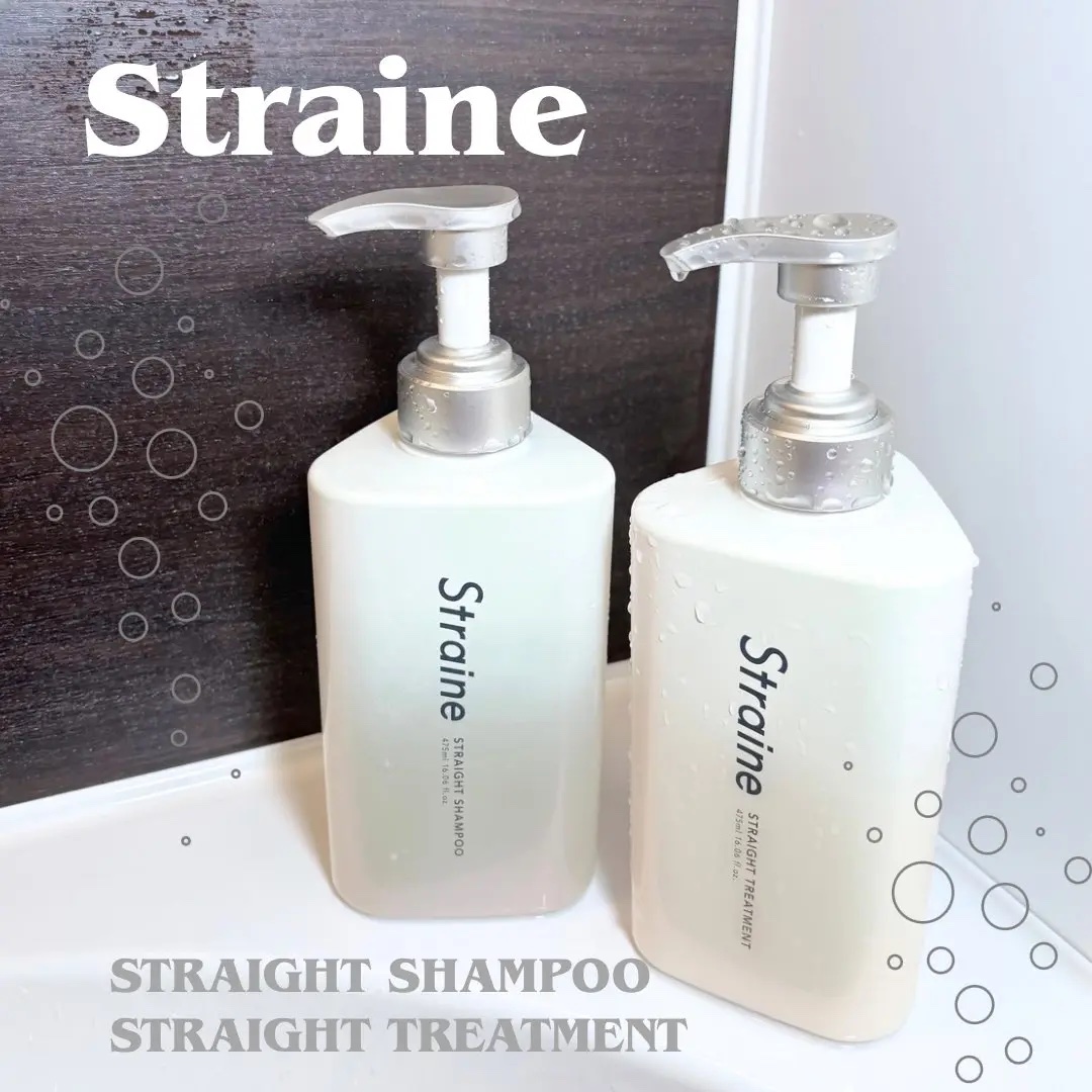 ストレートシャンプー/ストレートトリートメント ホワイトブロッサムの香り/Straine/市販シャンプーを使ったクチコミ（1枚目）