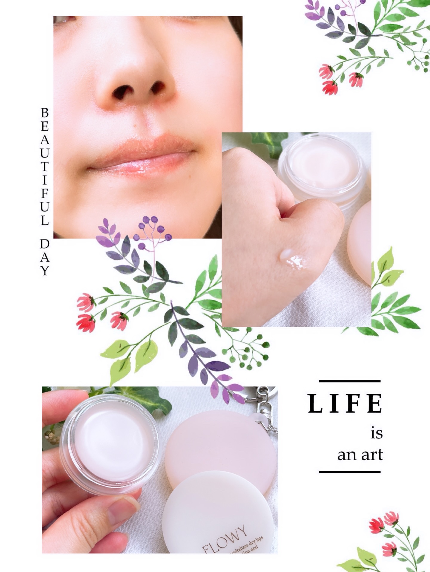 PDRNバイタルFリップバーム/FLOWY/リップバームを使ったクチコミ（3枚目）