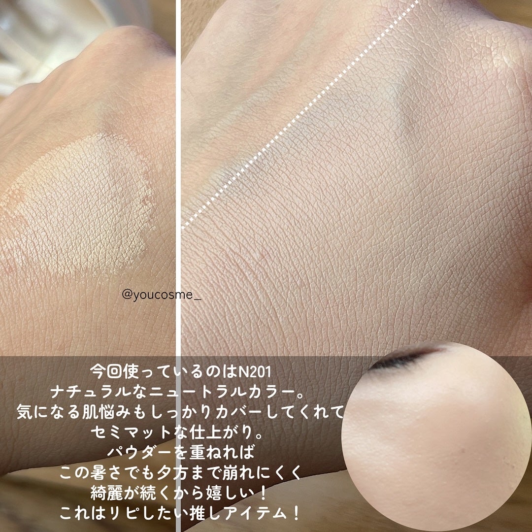 インクラスティングクッションファンデーション/THE FACE SHOP/クッションファンデーションを使ったクチコミ(4枚目)