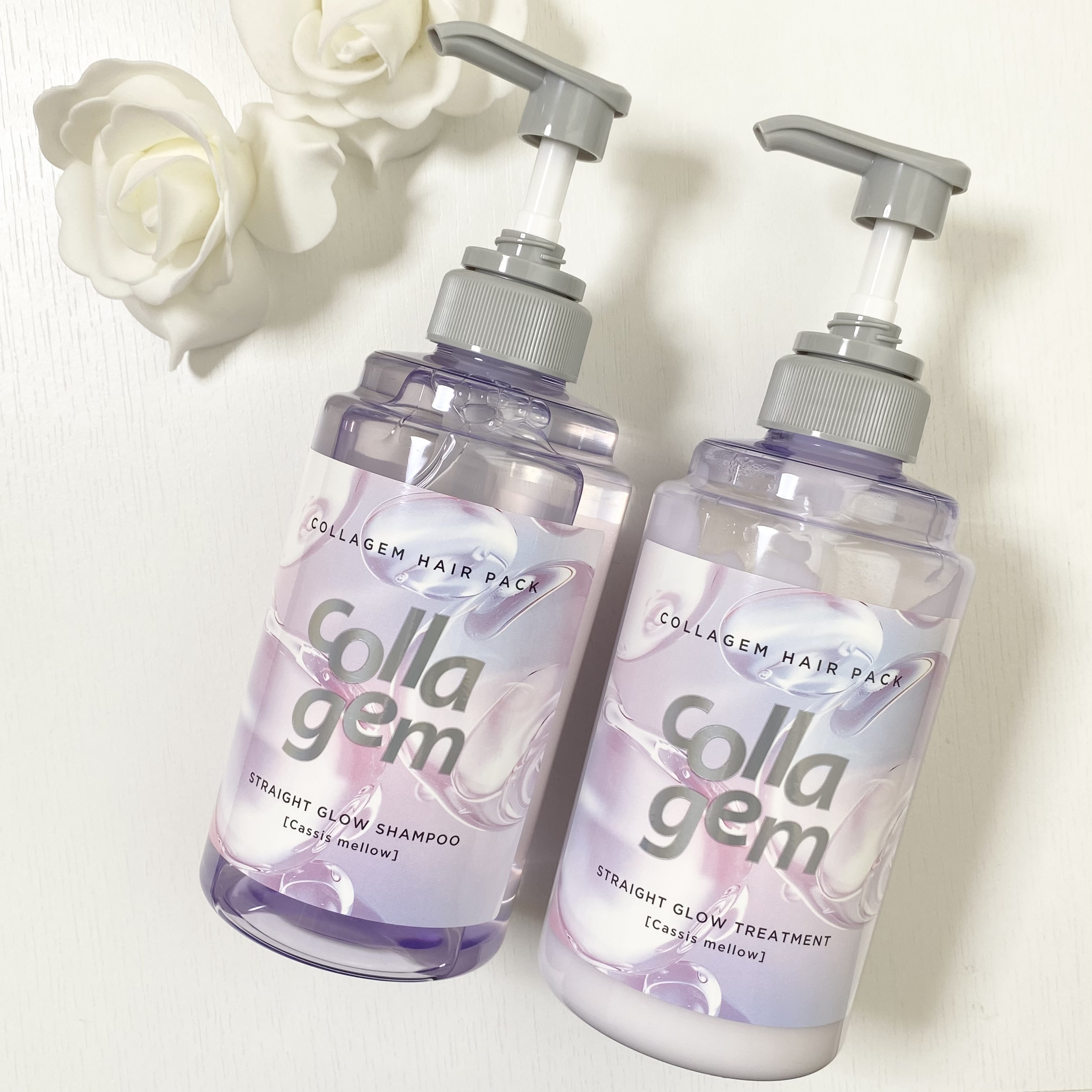 コラジェム ストレートグロウシャンプー/トリートメント トリートメント440g/collagem/市販シャンプーを使ったクチコミ（1枚目）