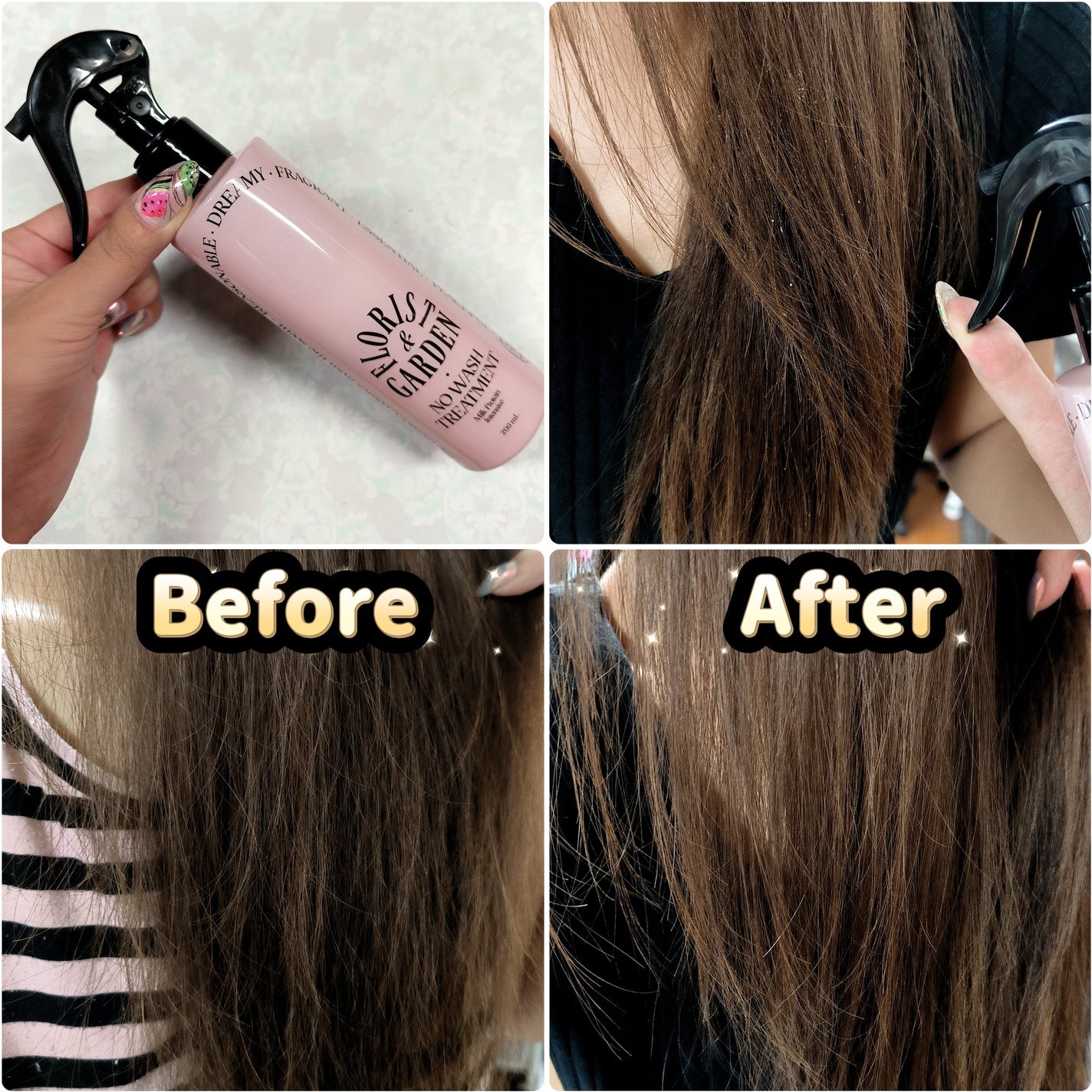 ミルクプロテインインテンシブ ノーウォッシュアンプルトリートメント フローリストガーデン/odiD/ヘアミルクを使ったクチコミ(3枚目)