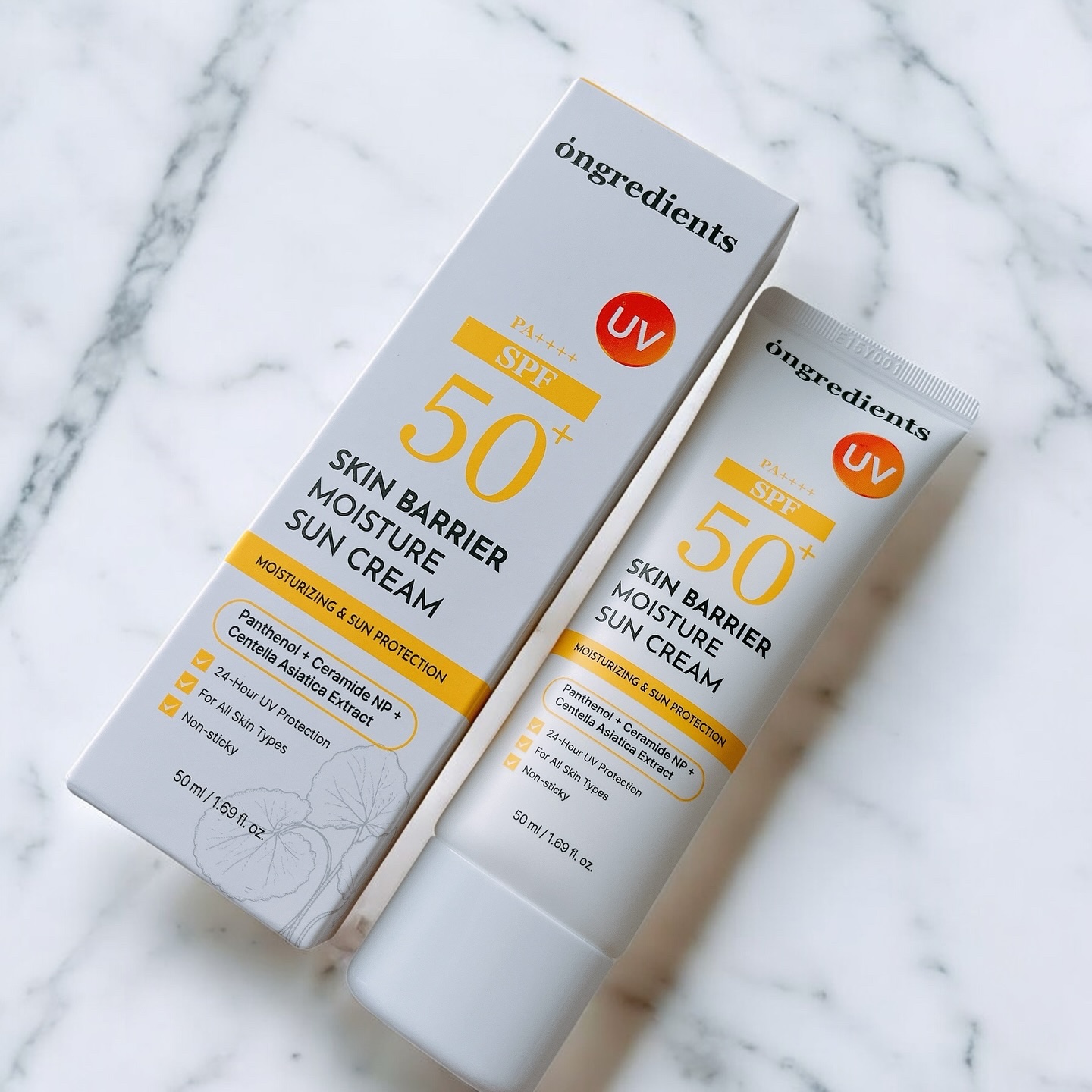 スキンバリアモイスチャーサンクリーム/Ongredients/日焼け止めクリームを使ったクチコミ（2枚目）