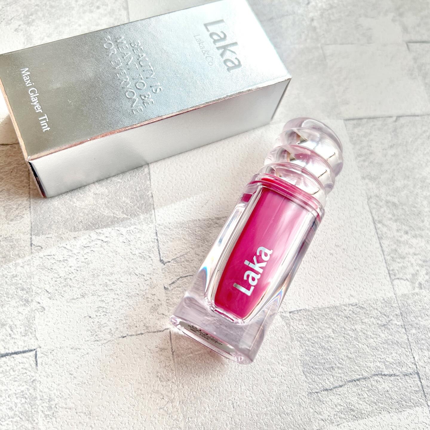 ラカ　マキシグレイヤーティント ＃614　レディー/Laka/リップティントを使ったクチコミ（1枚目）