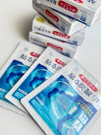 めぐりズム 貼る炭酸*1ジェルパック FOOT/めぐりズム/レッグ・フットケアを使ったクチコミ(2枚目)