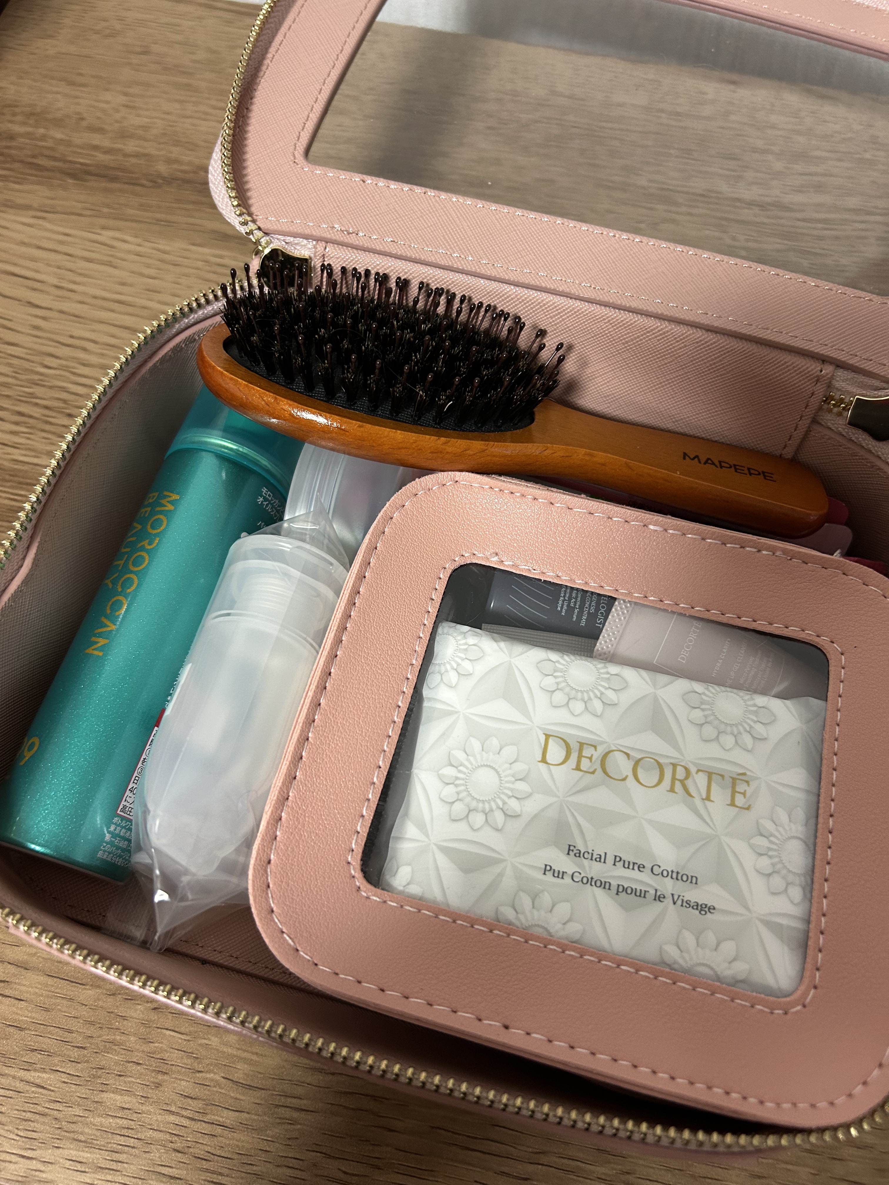 モロッカンビューティ ディープモイスト クイックグロス オイルスプレー ミニサイズ（40g）/モロッカンビューティ/ヘアスプレーを使ったクチコミ（2枚目）