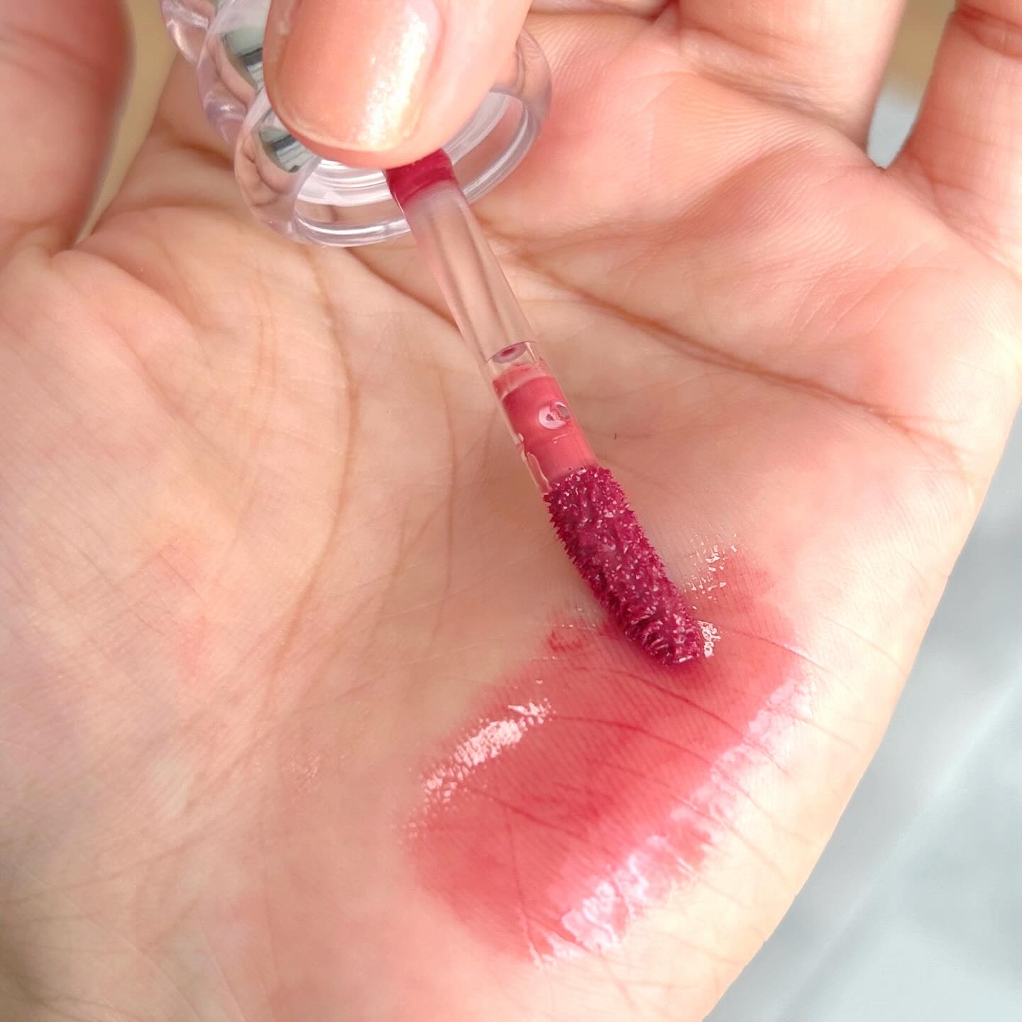 ラカ　マキシグレイヤーティント ＃614　レディー/Laka/リップティントを使ったクチコミ（3枚目）