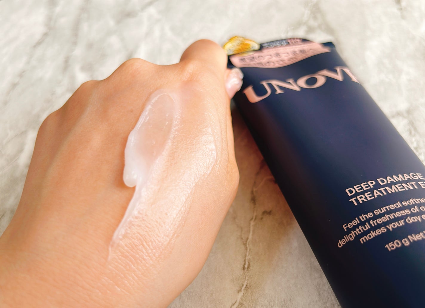 ディープダメージトリートメントEX/UNOVE/洗い流すヘアトリートメントを使ったクチコミ(5枚目)