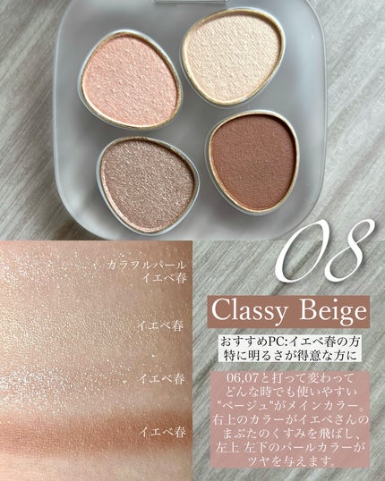 トーン ペタル フロート アイパレット/to/one/アイシャドウパレットを使ったクチコミ(4枚目)