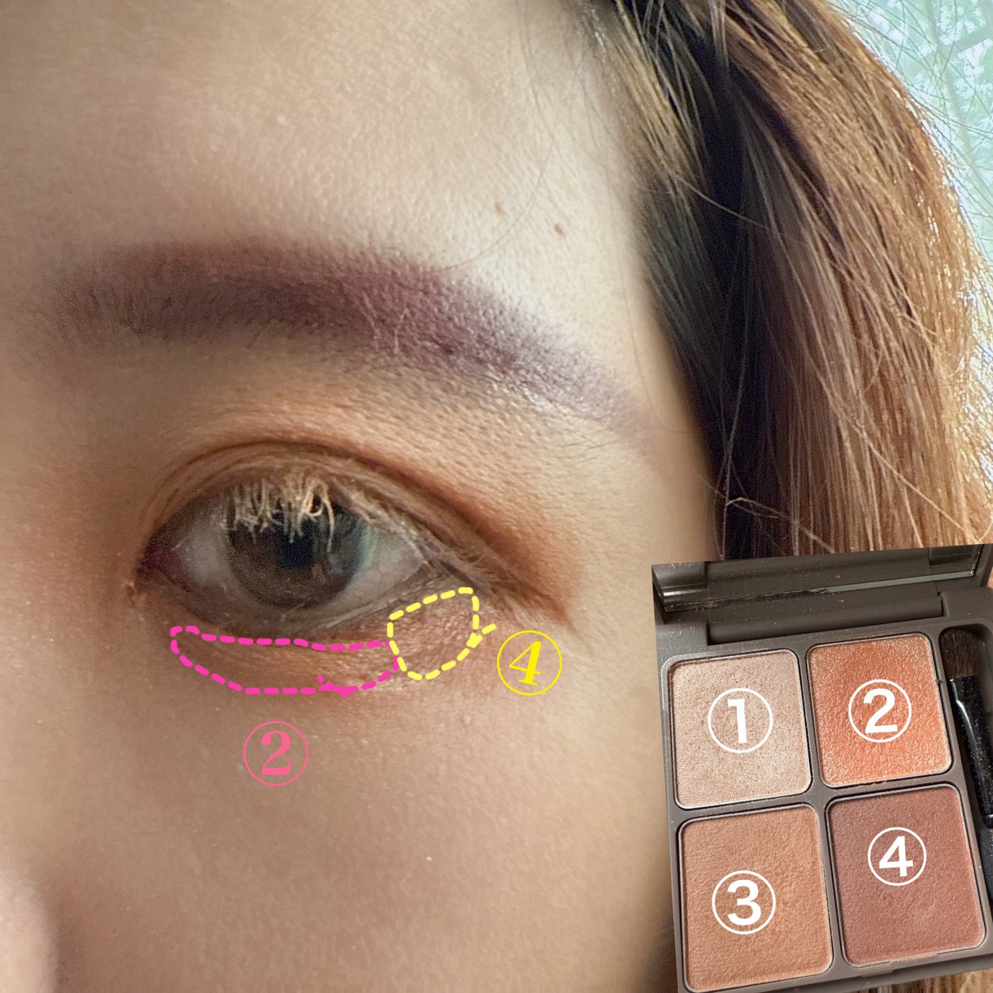 インザミラーアイパレット/Ririmew/アイシャドウパレットを使ったクチコミ(6枚目)