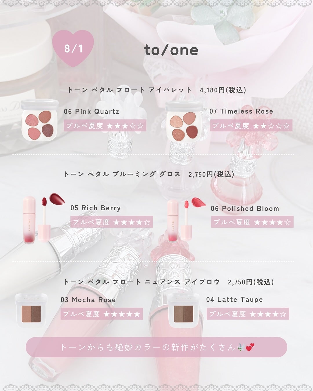 ぴーちゃん🧡インスタでコメント返信 on LIPS 「【ブルベ夏コスメカレンダー】#ブルベ夏#コスメカレンダー#新作..」(9枚目)