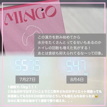 ダイエット韓方ミンゴ/ソヌ/ボディサプリメントを使ったクチコミ(4枚目)