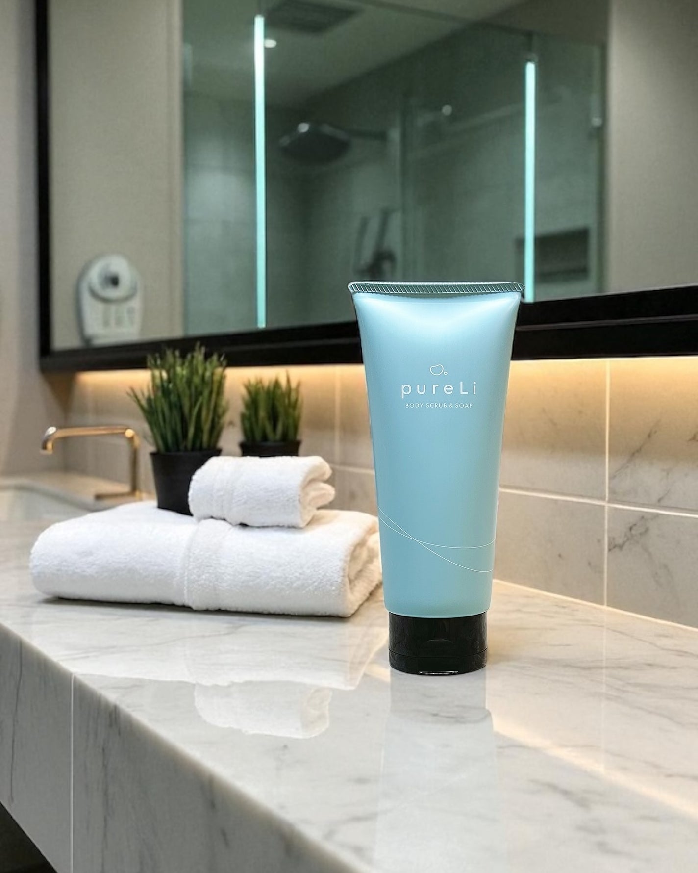 pureLiボディスクラブ&ボディソープ マンダリンウッドの香り/pureLi/ボディスクラブを使ったクチコミ(1枚目)