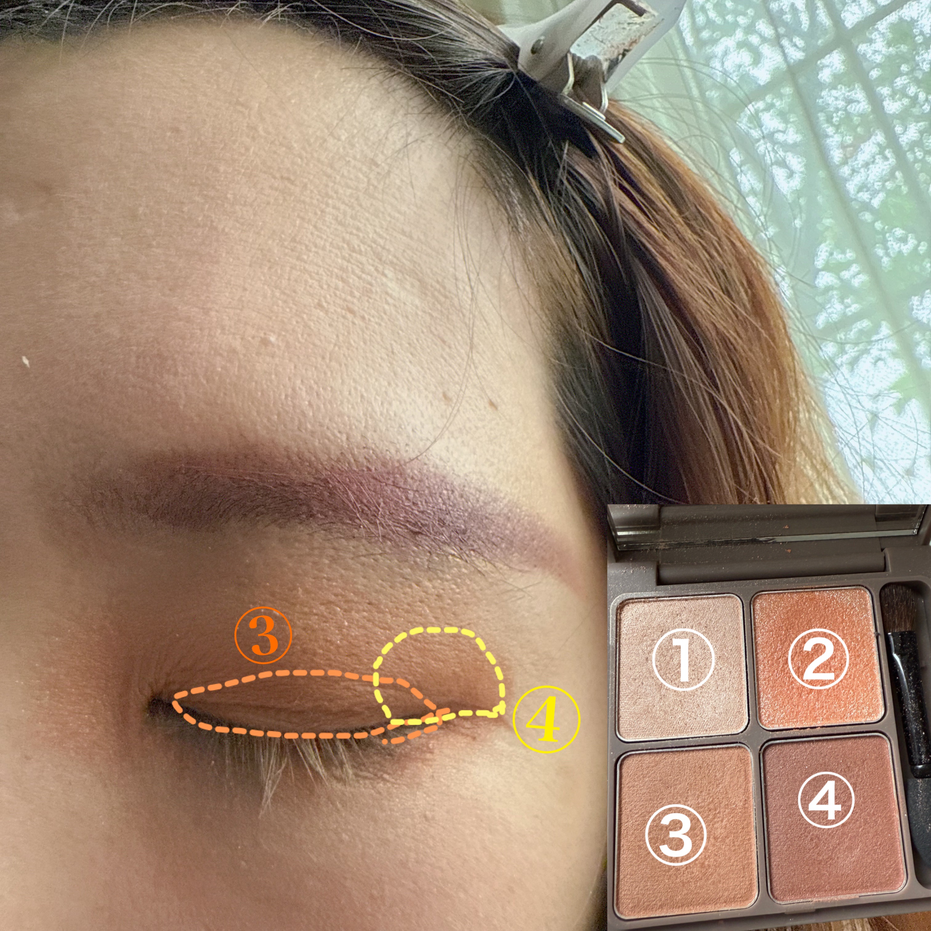 インザミラーアイパレット/Ririmew/アイシャドウパレットを使ったクチコミ（3枚目）