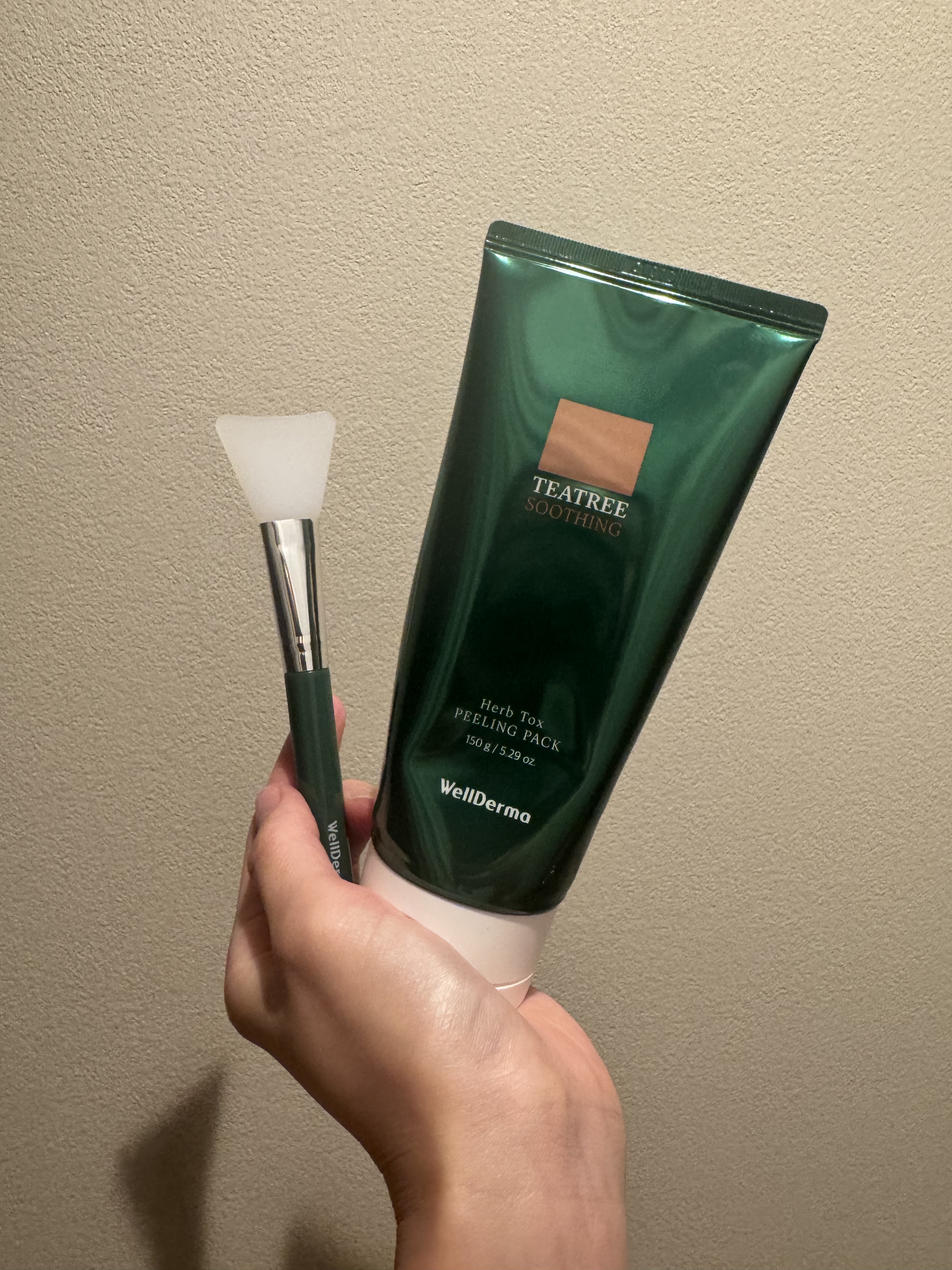 ティーツリーハーブピーリングパック/WellDerma/洗い流すパック・マスクを使ったクチコミ（2枚目）