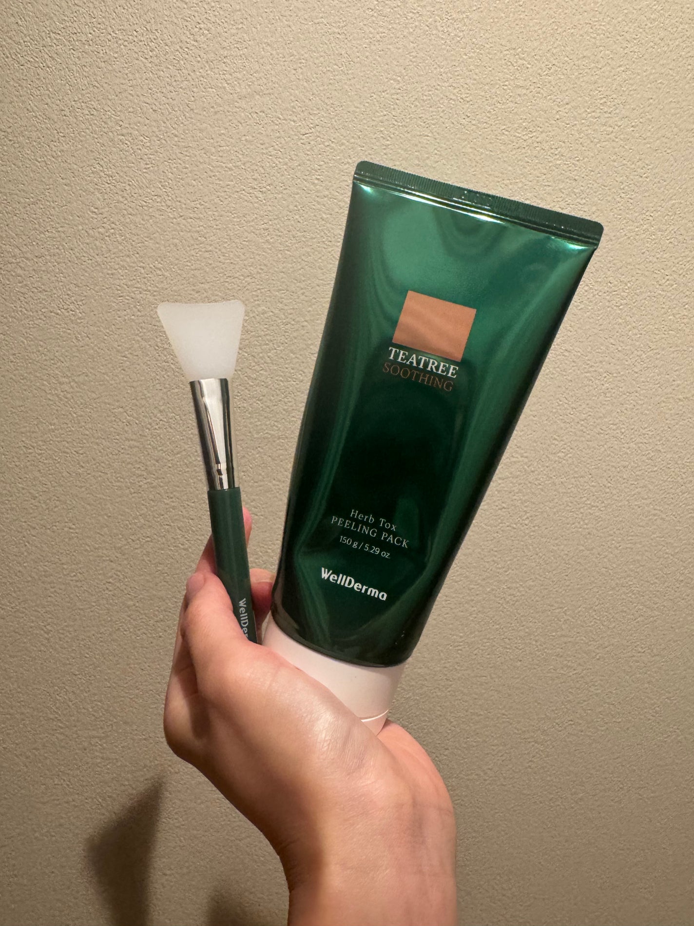 ティーツリーハーブピーリングパック/WellDerma/洗い流すパック・マスクを使ったクチコミ(2枚目)