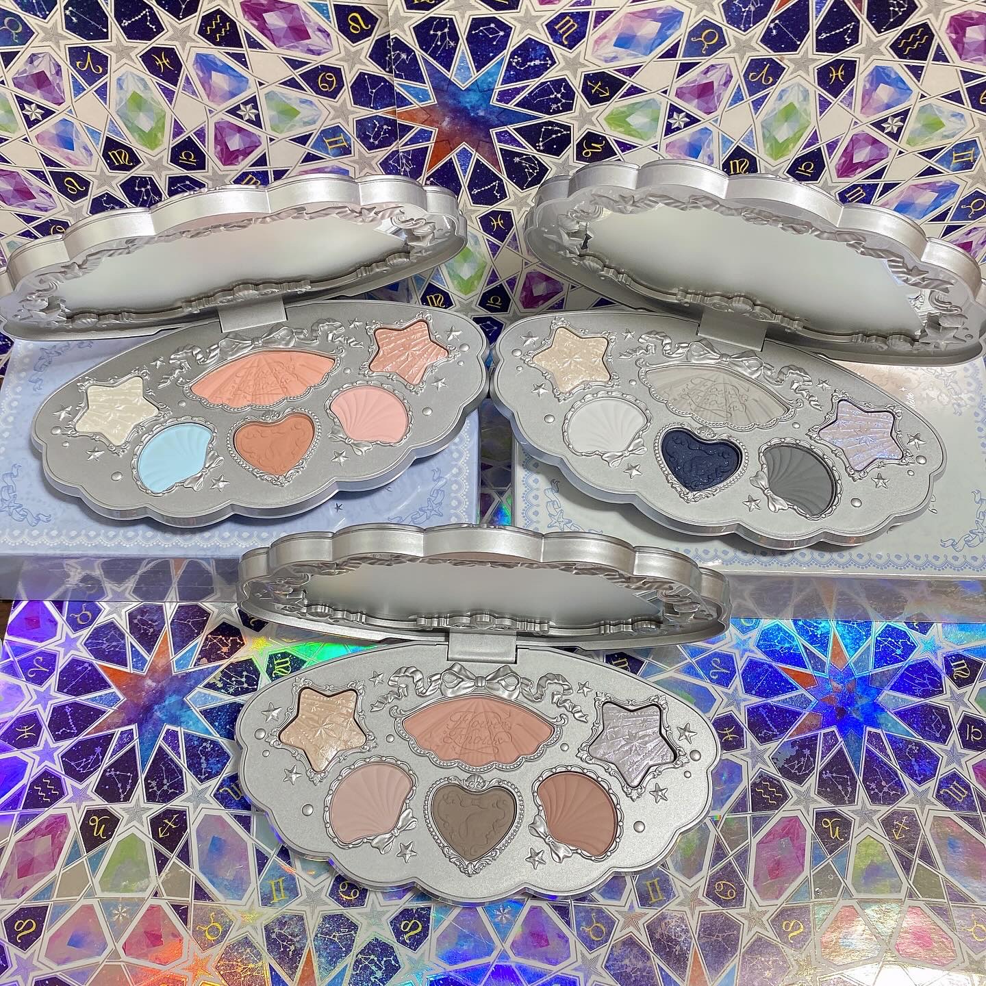 シェルズジュエルコレクション 6色アイシャドウパレット/FlowerKnows/アイシャドウパレットを使ったクチコミ（3枚目）