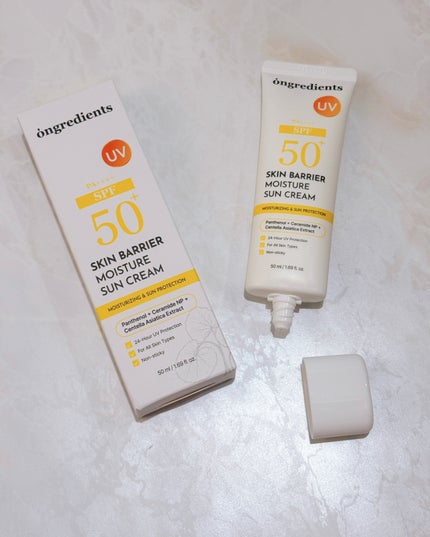 スキンバリアモイスチャーサンクリーム/Ongredients/日焼け止めクリームを使ったクチコミ(3枚目)