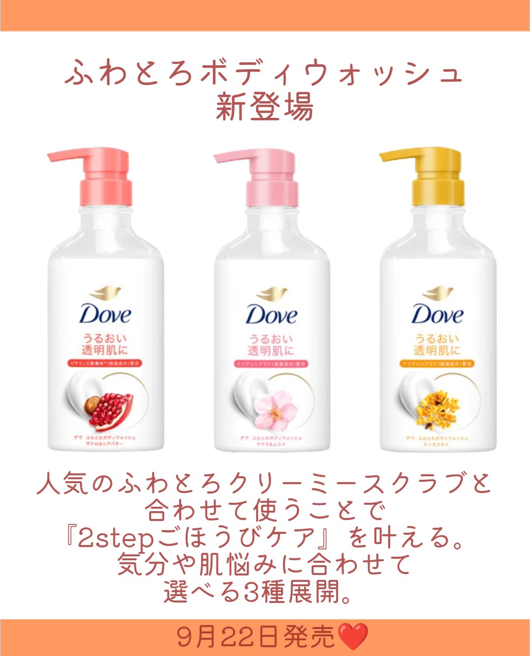 ダヴ ふわとろボディウォッシュ ザクロ＆シアバター/ダヴ/ボディソープを使ったクチコミ（2枚目）