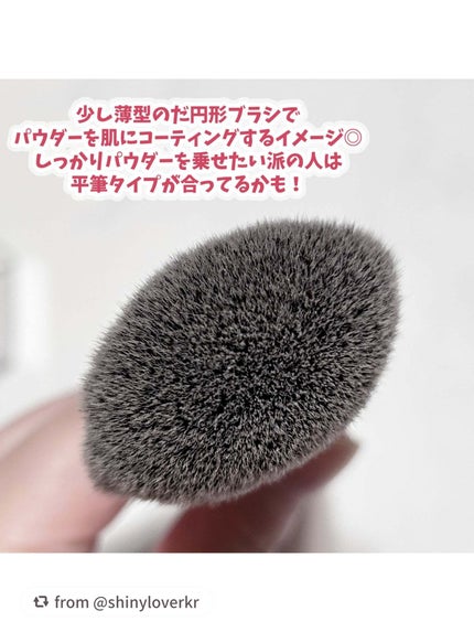 パウダーファンブラシ/ロージーローザ/メイクブラシを使ったクチコミ(2枚目)