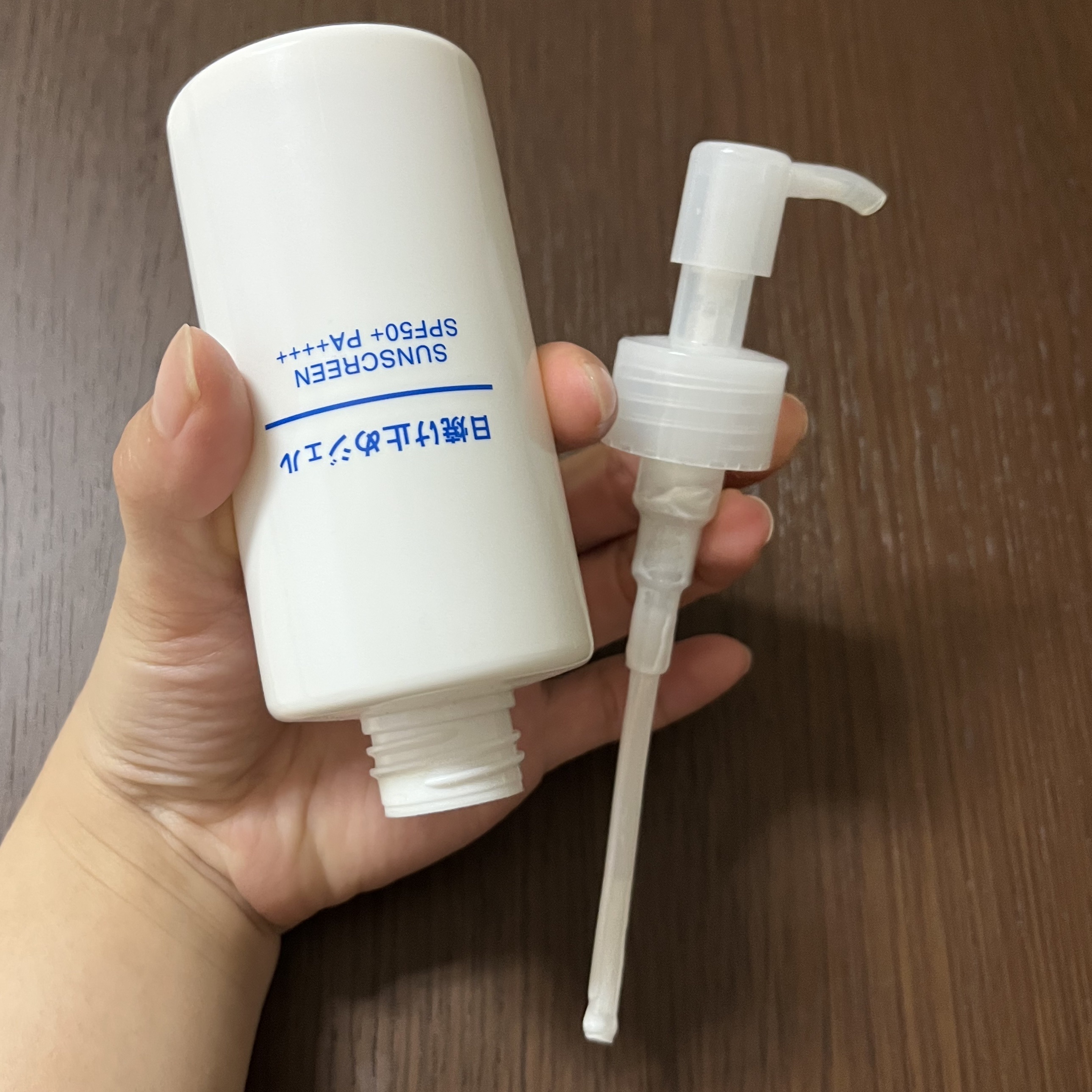 日焼け止めジェル　ＳＰＦ５０＋/無印良品/日焼け止めジェルを使ったクチコミ（1枚目）