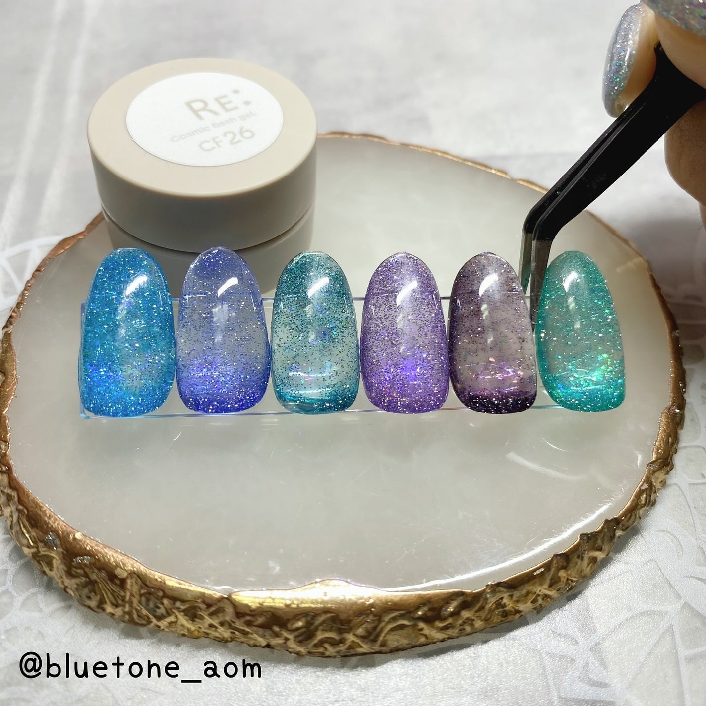 Cosmic flash gel/Beach/ジェルネイルを使ったクチコミ(3枚目)