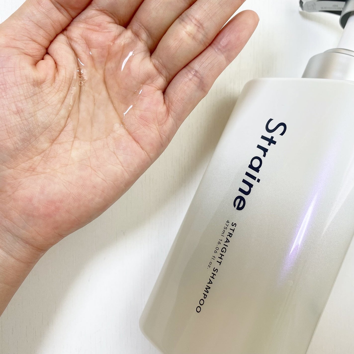 ストレートシャンプー/ストレートトリートメント ホワイトブロッサムの香り/Straine/市販シャンプーを使ったクチコミ(2枚目)