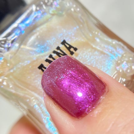 とわ/10wA on LIPS 「▼ANNASUIネイルカラー031クリアベースに青ラメぎっしり..」(6枚目)