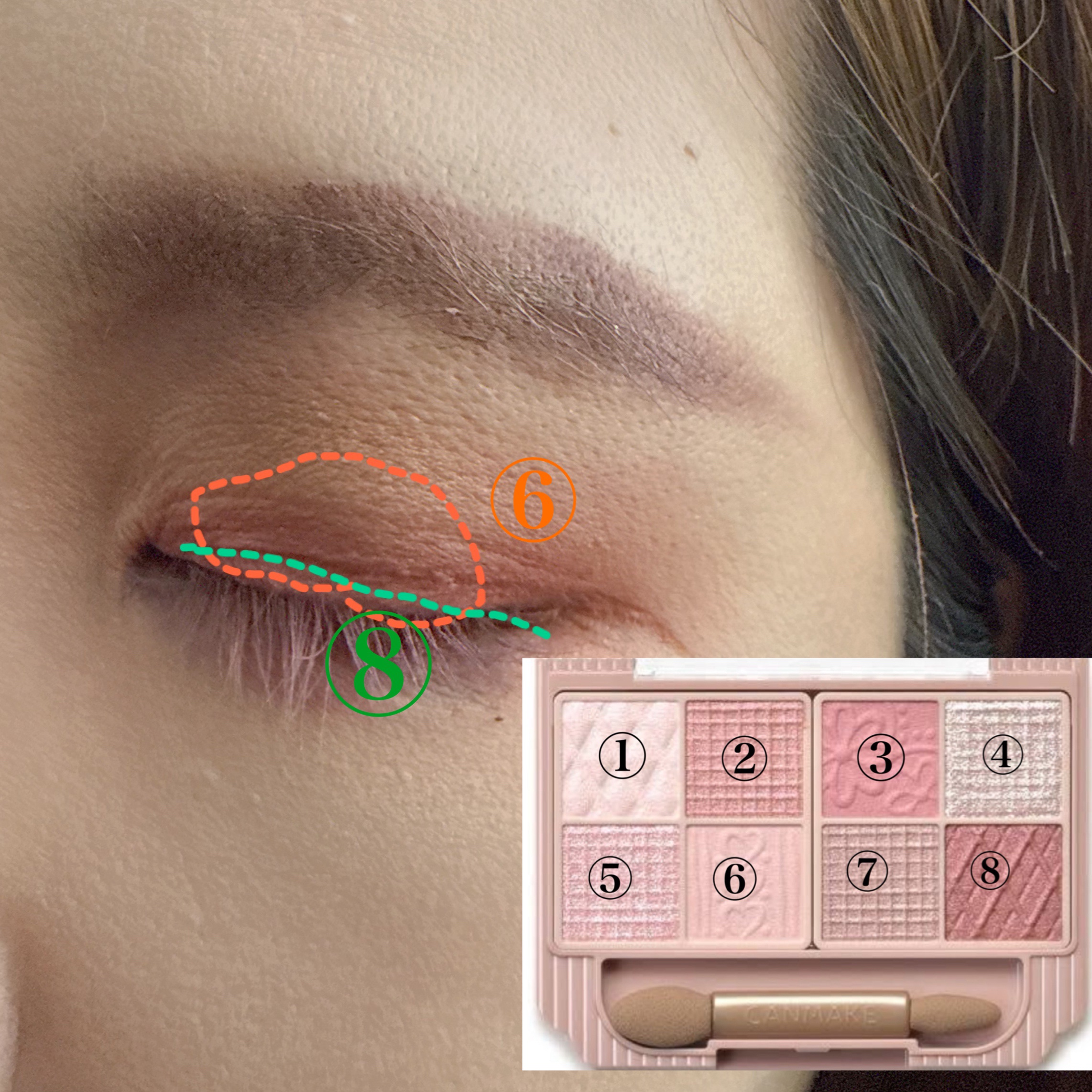 プティパレットアイズ/キャンメイク/パウダーアイシャドウを使ったクチコミ（3枚目）