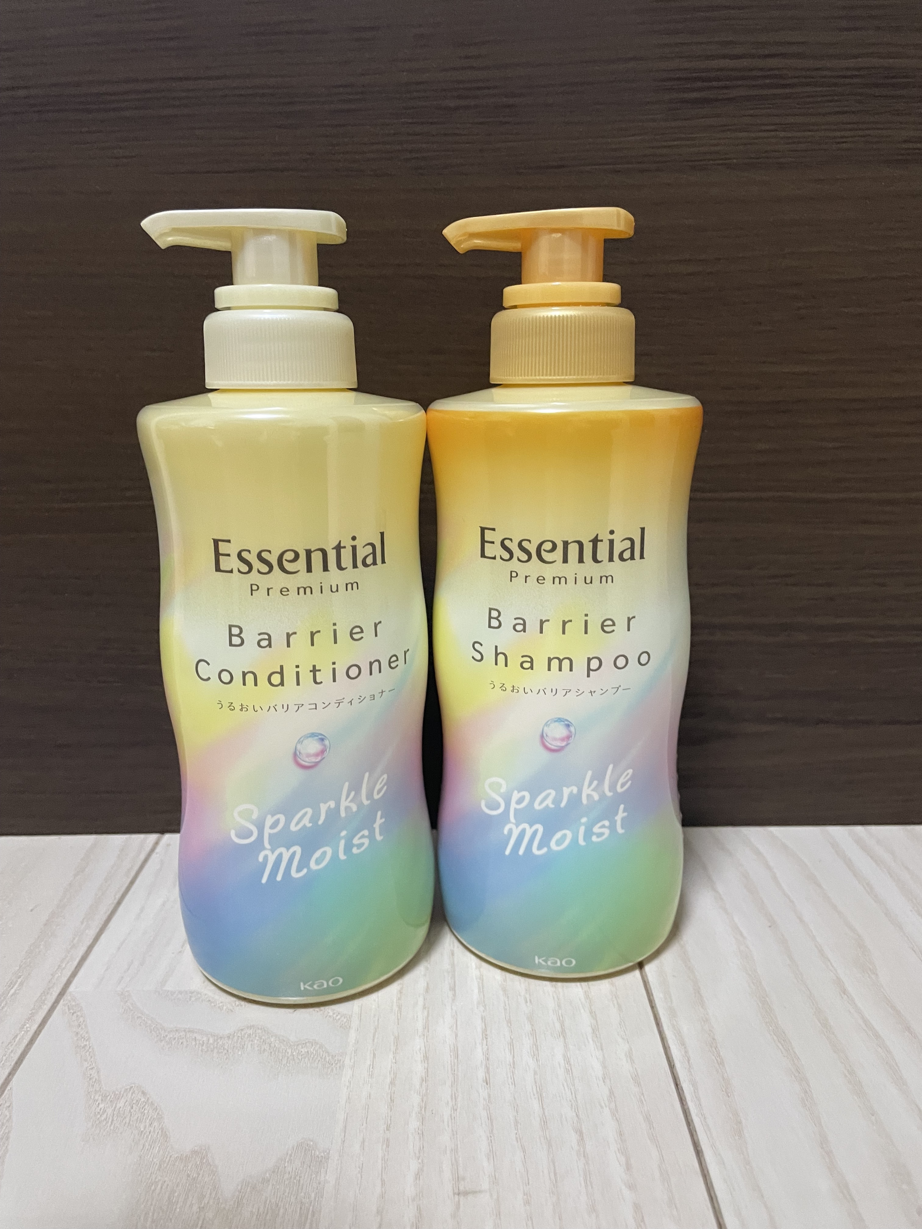 エッセンシャルプレミアム バリアシャンプー・コンディショナー スパークルモイスト/エッセンシャル/市販シャンプーを使ったクチコミ（1枚目）