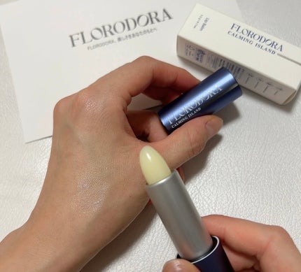 フローロドラ カーミングアイランドリップバーム/Florodora/リップバームを使ったクチコミ(3枚目)