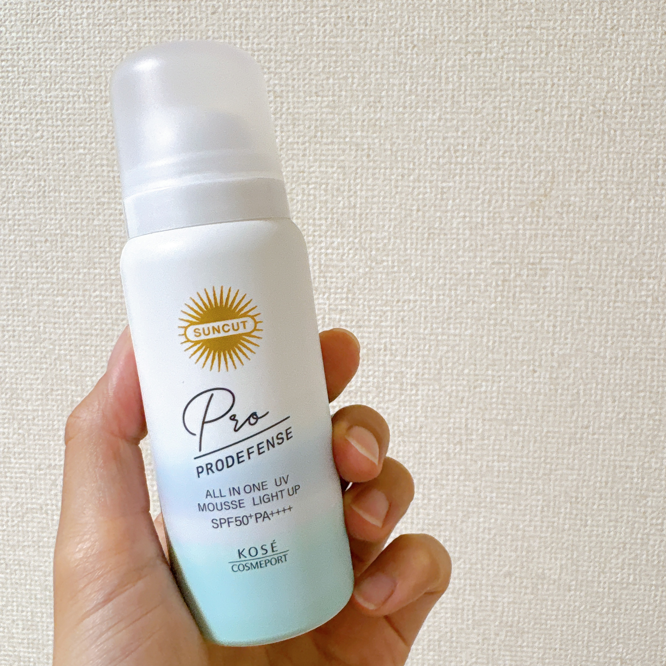 プロディフェンス オールインワンUV ムース（ライトアップ）/サンカット®/日焼け止めクリームを使ったクチコミ（2枚目）