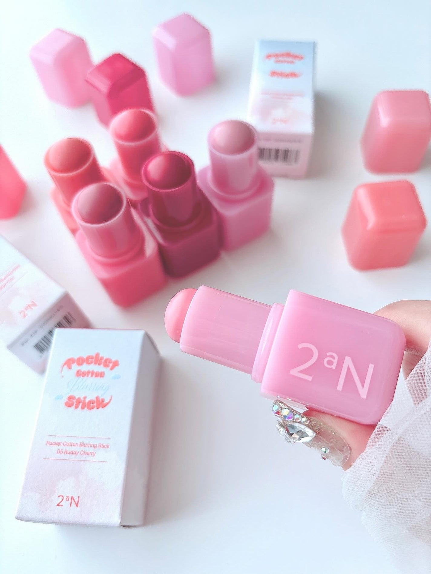 ポケットコットンブラーリングスティック/2aN/ジェル・クリームチークを使ったクチコミ(7枚目)